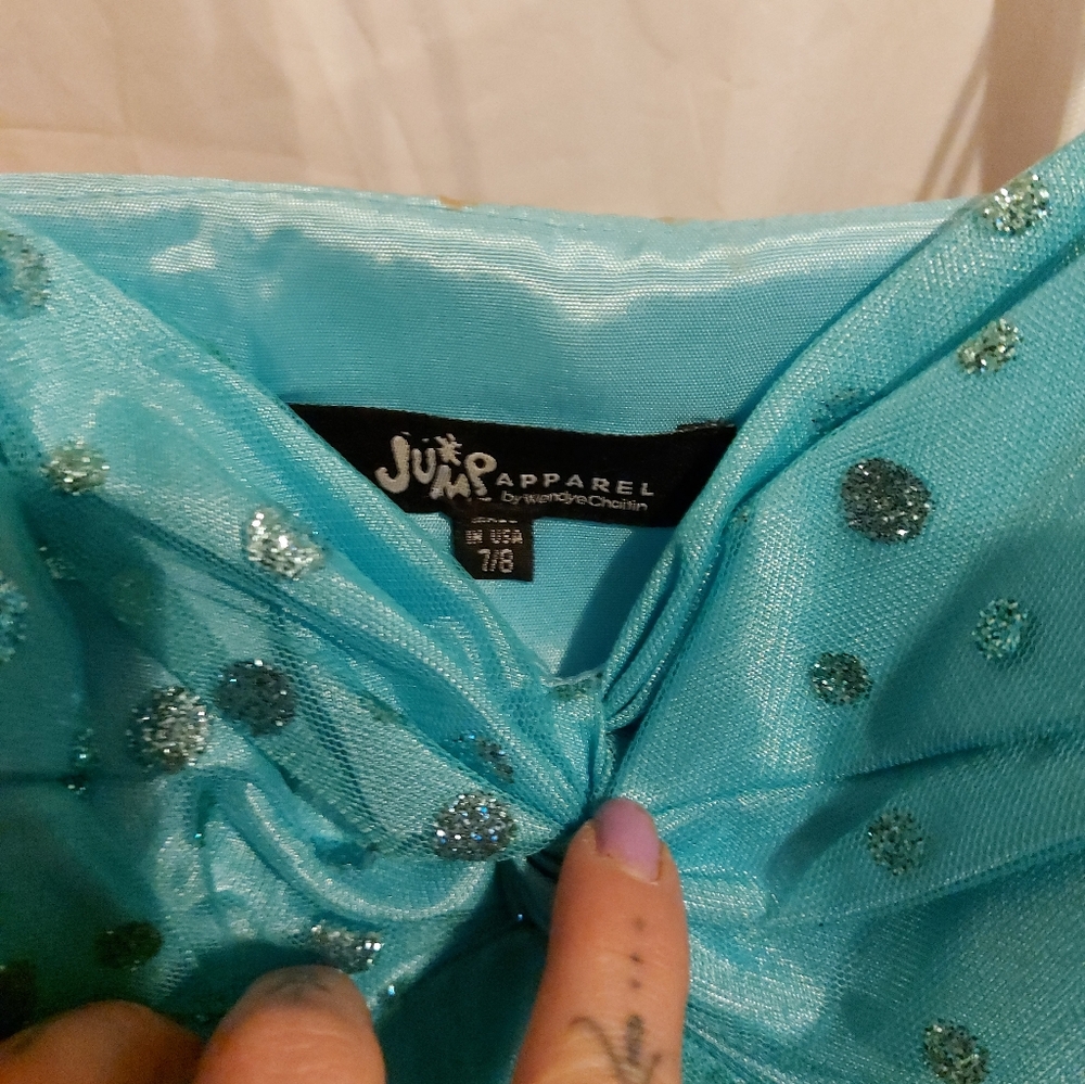 Aqua Blue Sparkling Dress